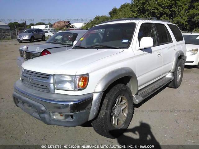 JT3GN86R110185881 - 2001 TOYOTA 4RUNNER SR5 WHITE photo 2