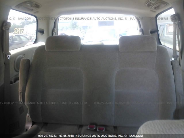 KNDUP132356691481 - 2005 KIA SEDONA EX/LX GOLD photo 8