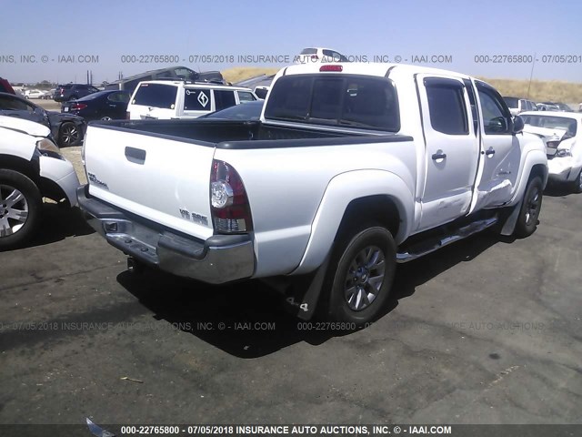 3TMLU4EN6EM144329 - 2014 TOYOTA TACOMA DOUBLE CAB თეთრი ფოტო 4