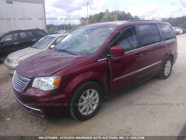 2C4RC1BG4GR230719 - 2016 CHRYSLER TOWN & COUNTRY TOURING RED photo 2