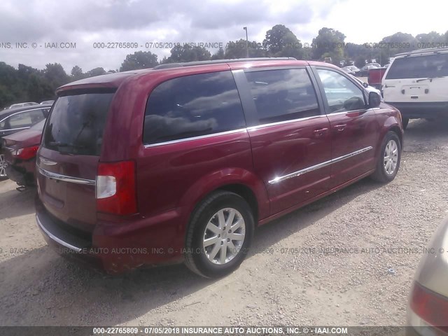 2C4RC1BG4GR230719 - 2016 CHRYSLER TOWN & COUNTRY TOURING RED photo 4