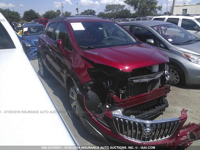 KL4CJBSB7DB128972 - 2013 BUICK ENCORE CONVENIENCE 栗色 照片 1