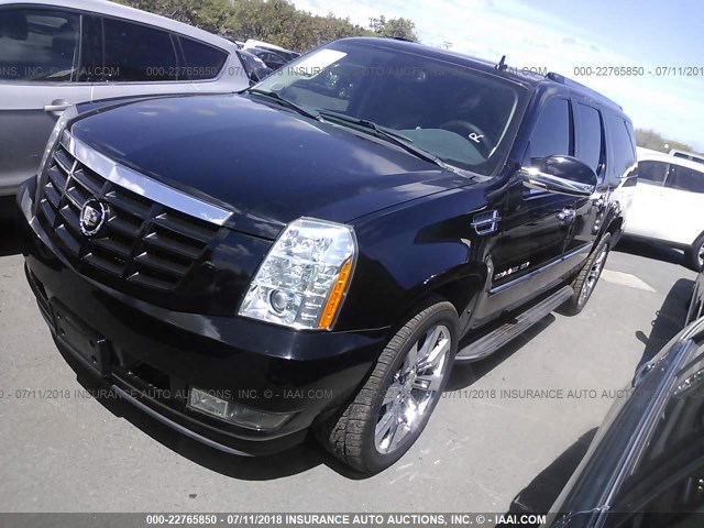 1GYS3GEFXCR172326 - 2012 CADILLAC ESCALADE ESV BLACK photo 2