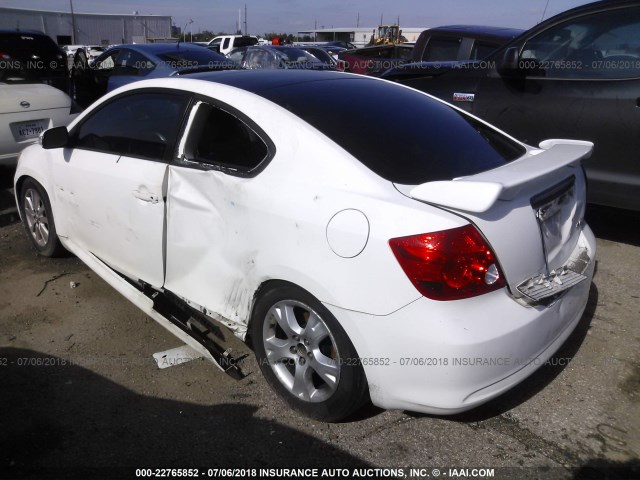 JTKDE177X60079691 - 2006 TOYOTA SCION TC 白色 照片 3