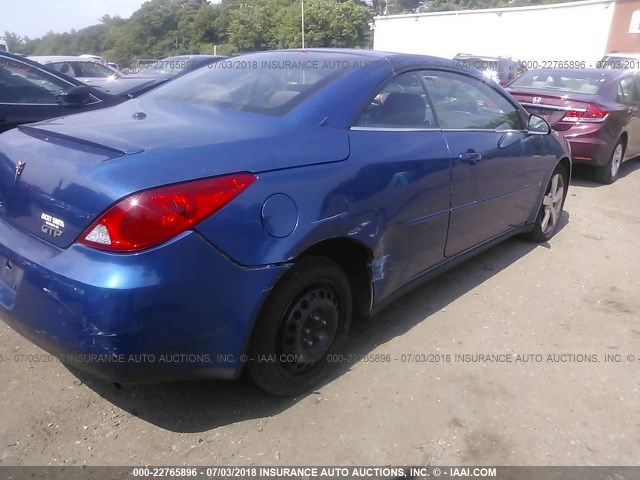 1G2ZM361764285458 - 2006 PONTIAC G6 GTP BLUE photo 4