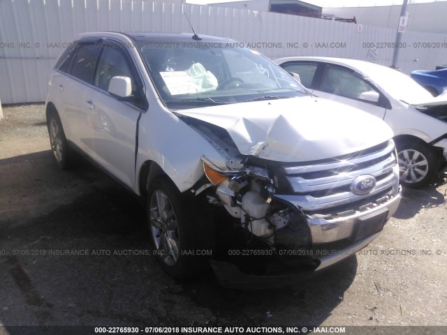 2FMDK3KC3BBA35634 - 2011 FORD EDGE LIMITED WHITE photo 1