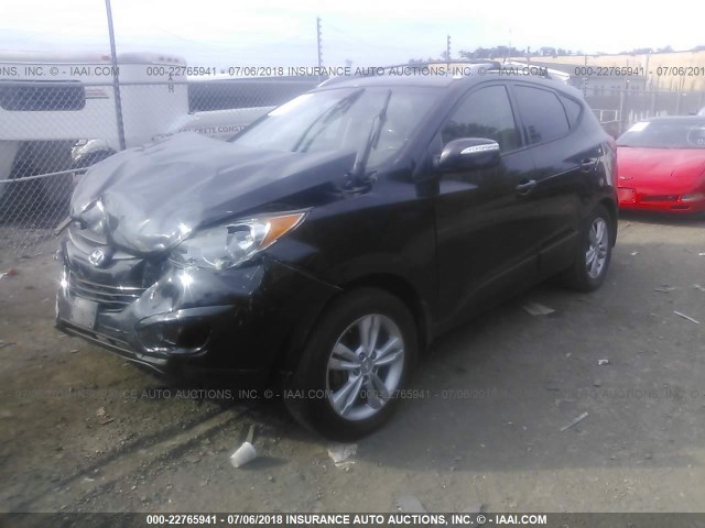 KM8JUCAC7CU446061 - 2012 HYUNDAI TUCSON GLS/LIMITED BLACK photo 2