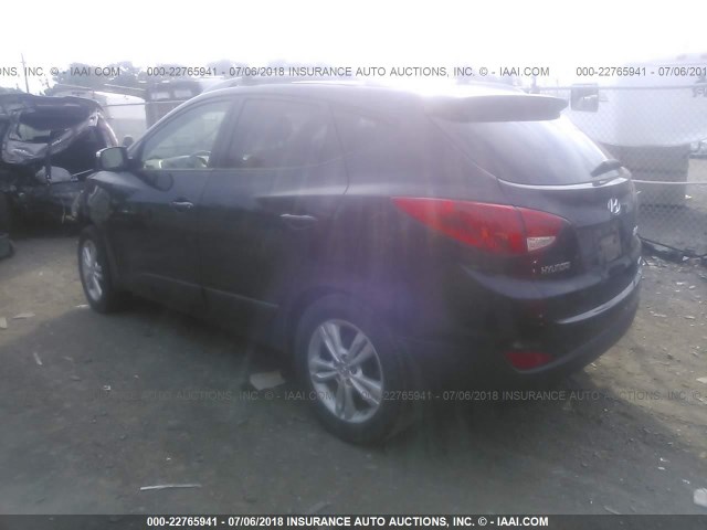 KM8JUCAC7CU446061 - 2012 HYUNDAI TUCSON GLS/LIMITED BLACK photo 3