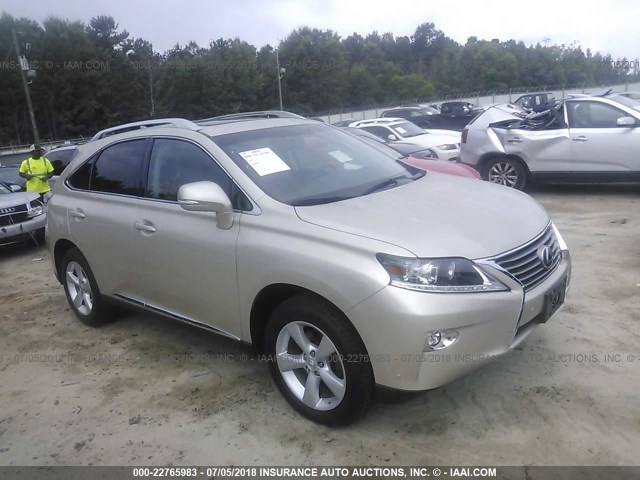 2T2BK1BA3FC304822 - 2015 LEXUS RX 350/BASE/F SPORT TAN photo 1