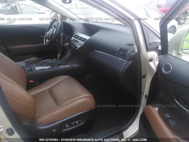 2T2BK1BA3FC304822 - 2015 LEXUS RX 350/BASE/F SPORT TAN photo 5