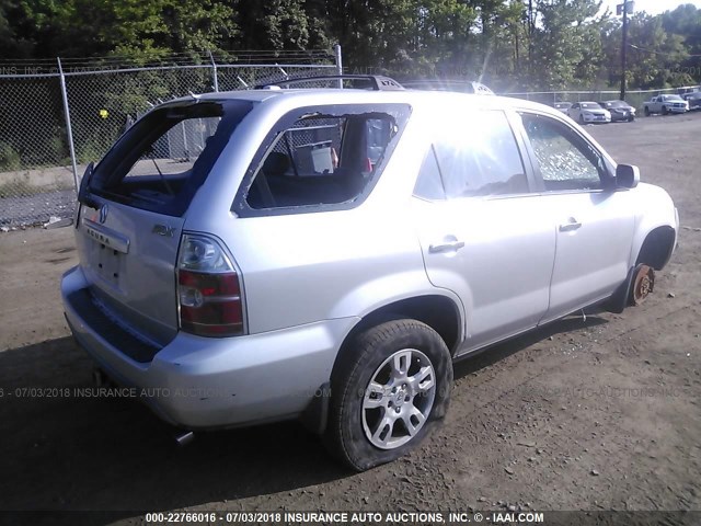 2HNYD18675H530940 - 2005 ACURA MDX TOURING SILVER photo 4