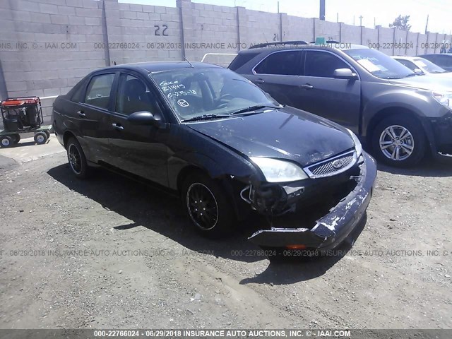 1FAFP34N37W290311 - 2007 FORD FOCUS ZX4/S/SE/SES BLACK photo 1