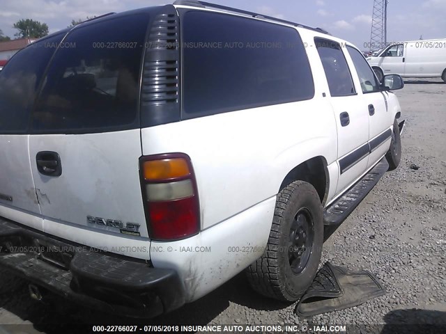 3GNEC16Z42G204010 - 2002 CHEVROLET SUBURBAN C1500 WHITE photo 4