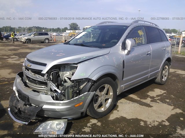 3GNFL3EK6DS508685 - 2013 CHEVROLET CAPTIVA LT SILVER photo 2