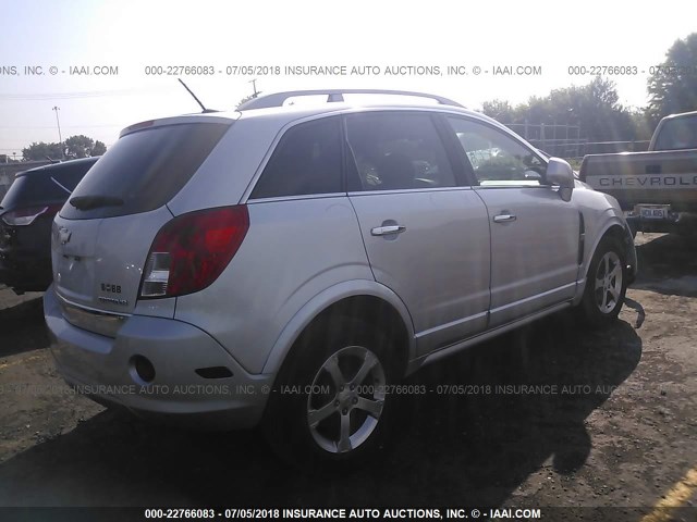 3GNFL3EK6DS508685 - 2013 CHEVROLET CAPTIVA LT SILVER photo 4