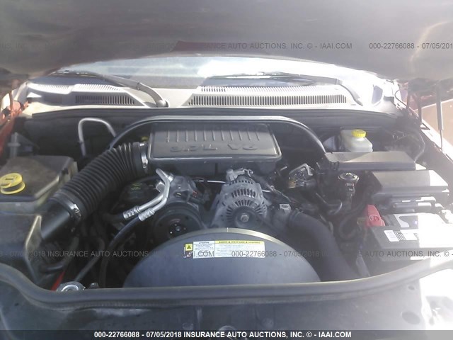 1J8HG48K17C565533 - 2007 JEEP COMMANDER RED photo 10