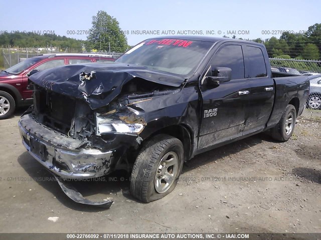 1C6RR7GP9DS657079 - 2013 RAM 1500 SLT BLACK photo 2