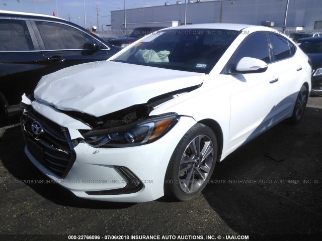 5NPD84LF3HH036104 - 2017 HYUNDAI ELANTRA SE/VALUE/LIMITED WHITE photo 2