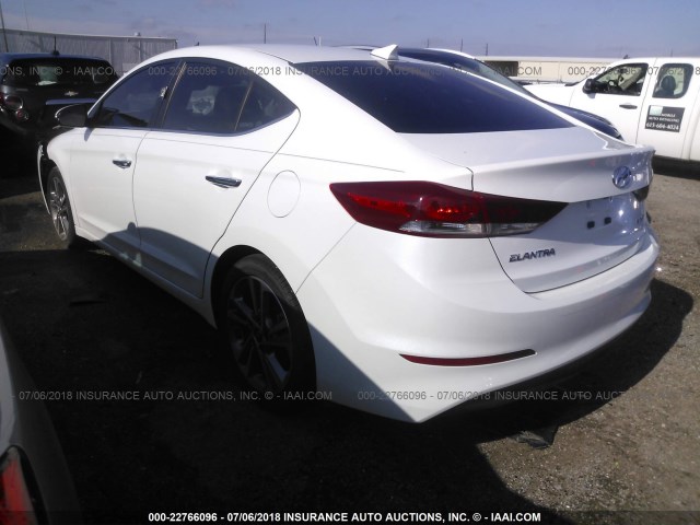 5NPD84LF3HH036104 - 2017 HYUNDAI ELANTRA SE/VALUE/LIMITED WHITE photo 3