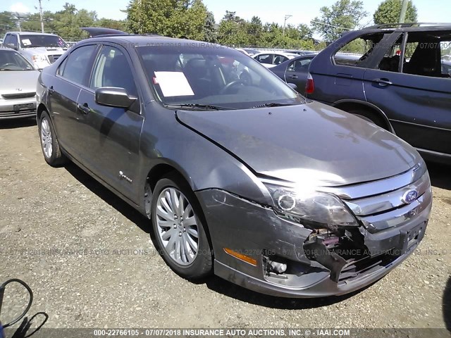 3FADP0L32AR368271 - 2010 FORD FUSION HYBRID GRAY photo 1