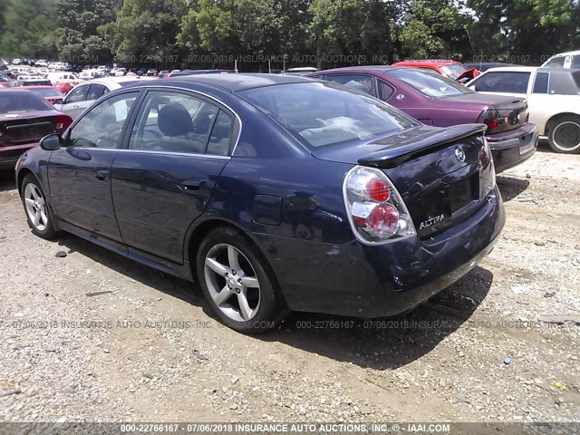 1N4BL11E05C285326 - 2005 NISSAN ALTIMA SE/SL/SE-R BLUE photo 3