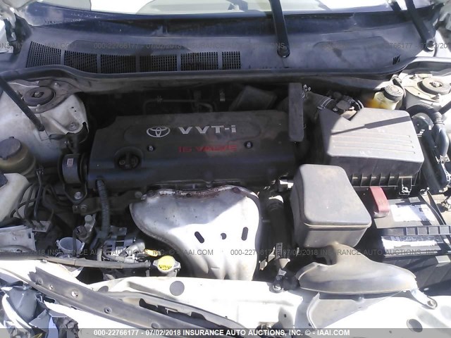 JTNBE46K473000341 - 2007 TOYOTA CAMRY NEW GENERAT CE/LE/XLE/SE WHITE photo 10
