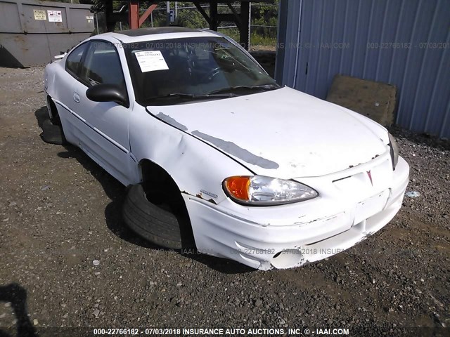 1G2NW12E82C310728 - 2002 PONTIAC GRAND AM GT WHITE photo 1