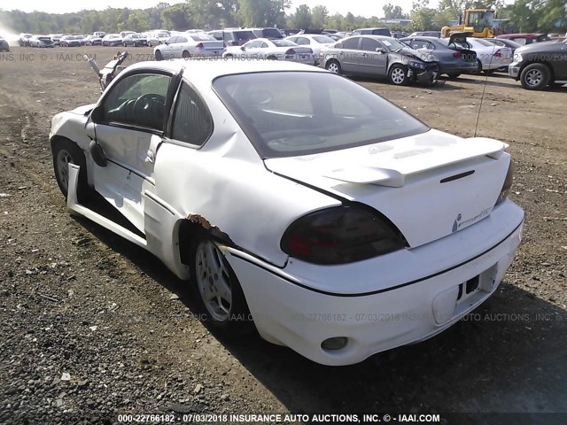 1G2NW12E82C310728 - 2002 PONTIAC GRAND AM GT WHITE photo 3