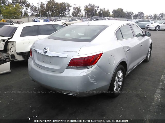 1G4GB5E33CF146589 - 2012 BUICK LACROSSE CONVENIENCE SILVER photo 4