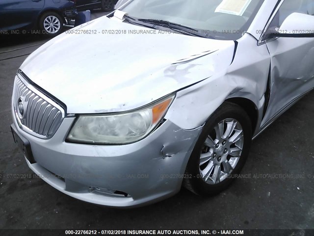 1G4GB5E33CF146589 - 2012 BUICK LACROSSE CONVENIENCE 银色 照片 6