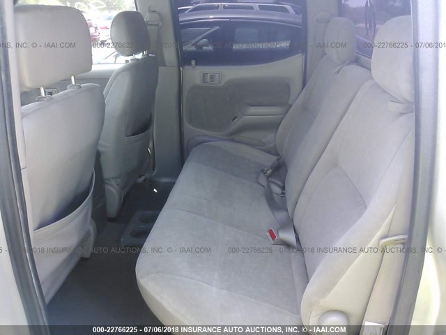 5TEGN92N71Z821790 - 2001 TOYOTA TACOMA DOUBLE CAB PRERUNNER SILVER photo 8