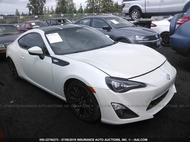 JF1ZNAA17D1719015 - 2013 TOYOTA SCION FR-S WHITE photo 1