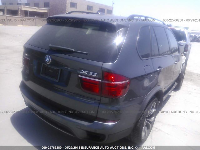 5UXZV8C56D0C15906 - 2013 BMW X5 XDRIVE50I GRAY photo 4