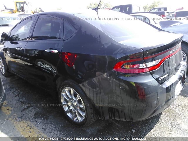 1C3CDFCA0DD326005 - 2013 DODGE DART LIMITED/R/T BLACK photo 3