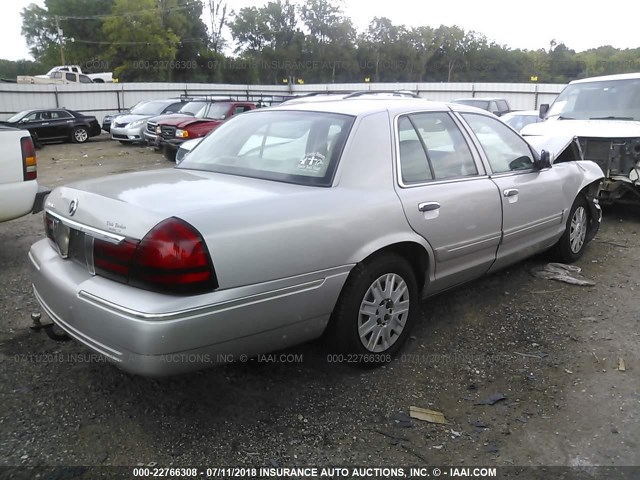 2MEFM74W94X696854 - 2004 MERCURY GRAND MARQUIS GS SILVER photo 4