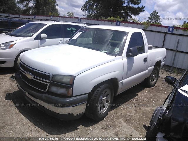 1GCEK14Z97Z150676 - 2007 CHEVROLET SILVERADO K1500 CLASSIC WHITE photo 2