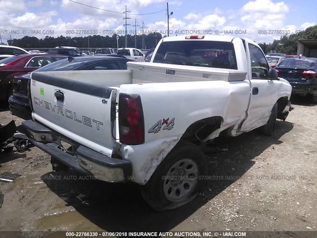 1GCEK14Z97Z150676 - 2007 CHEVROLET SILVERADO K1500 CLASSIC WHITE photo 4