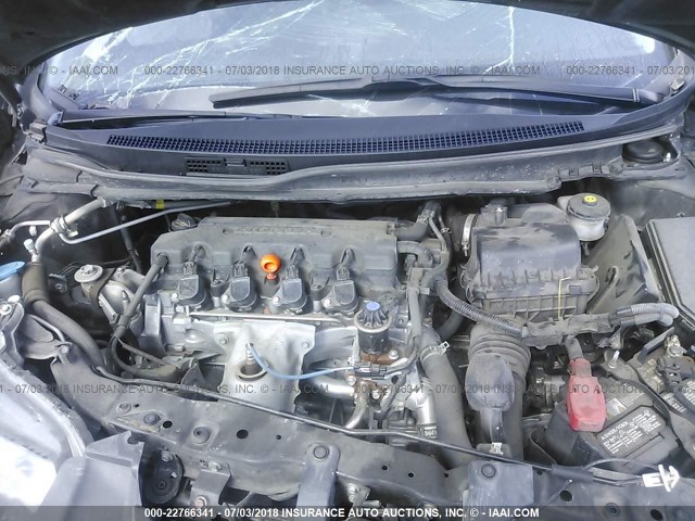 2HGFG3B07FH532856 - 2015 HONDA CIVIC EXL შავი ფოტო 10