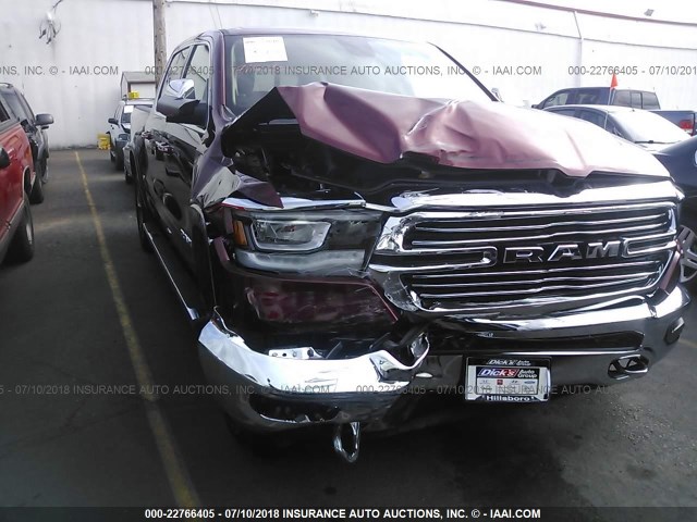 1C6SRFJT8KN515125 - 2019 DODGE RAM 150/1500  RED photo 6