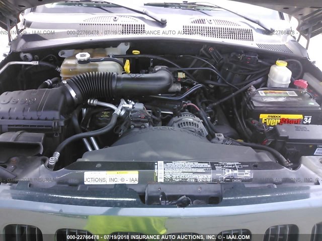 1J4GL38K75W688428 - 2005 JEEP LIBERTY RENEGADE GREEN photo 10