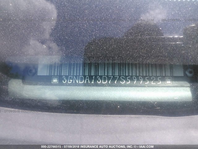 3GNDA13D77S599525 - 2007 CHEVROLET HHR LS GRAY photo 9