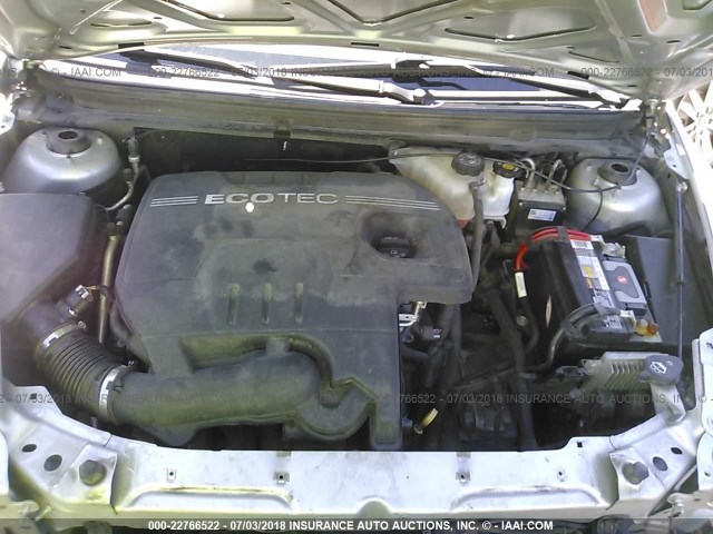 1G1ZH57B29F237242 - 2009 CHEVROLET MALIBU 1LT SILVER photo 10