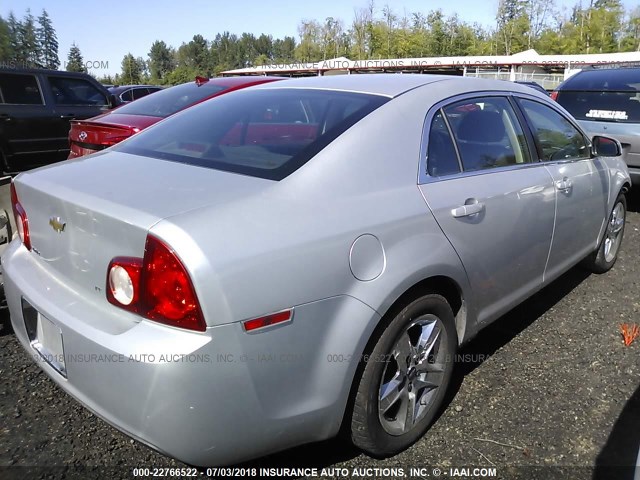 1G1ZH57B29F237242 - 2009 CHEVROLET MALIBU 1LT SILVER photo 4