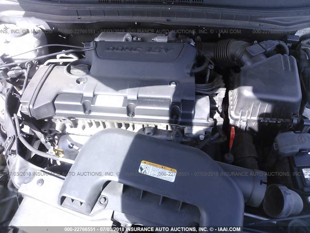 KMHDU46D78U435766 - 2008 HYUNDAI ELANTRA GLS/SE/LIMITED SILVER photo 10