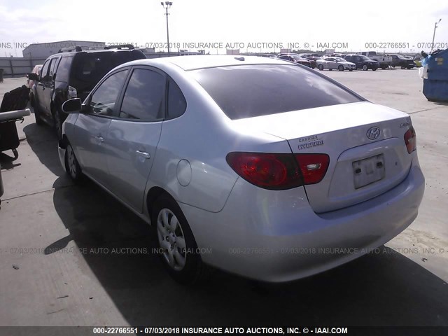 KMHDU46D78U435766 - 2008 HYUNDAI ELANTRA GLS/SE/LIMITED SILVER photo 3