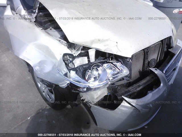 KMHDU46D78U435766 - 2008 HYUNDAI ELANTRA GLS/SE/LIMITED SILVER photo 6