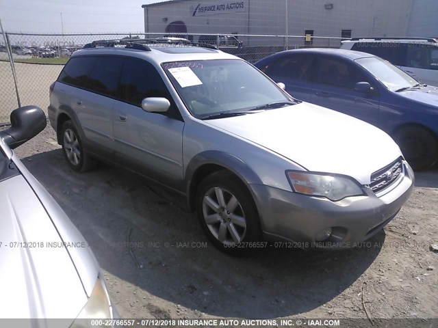 4S4BP62C867334156 - 2006 SUBARU LEGACY OUTBACK 2.5I LIMITED SILVER photo 1