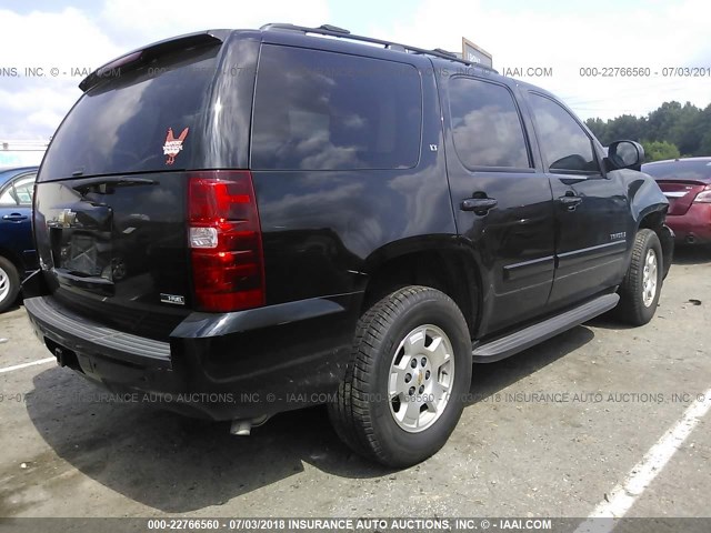 1GNFC23029J100530 - 2009 CHEVROLET TAHOE C1500 LT BLACK photo 4