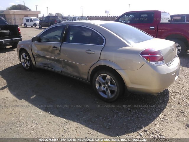 1G8ZS57N77F278475 - 2007 SATURN AURA XE TAN photo 3