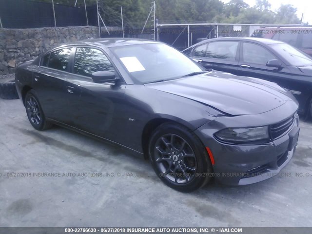 2C3CDXJG3JH148117 - 2018 DODGE CHARGER GT GRAY photo 1